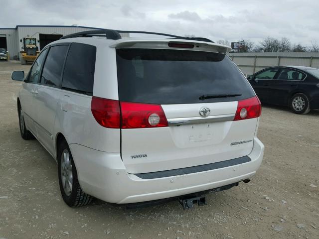 5TDZA22C46S549312 - 2006 TOYOTA SIENNA XLE WHITE photo 3