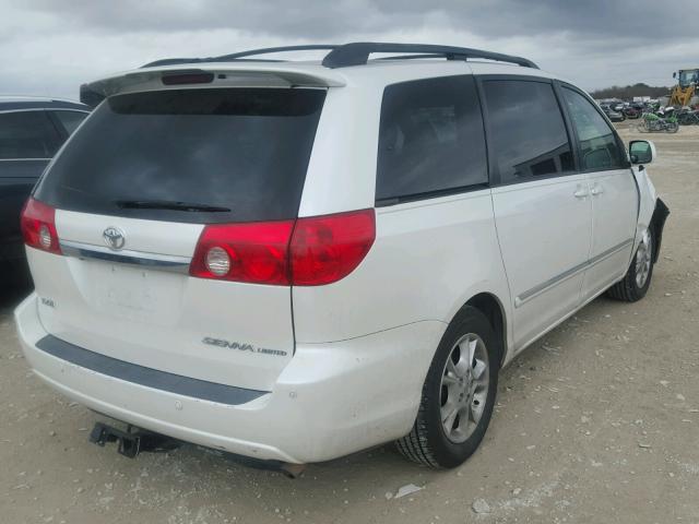 5TDZA22C46S549312 - 2006 TOYOTA SIENNA XLE WHITE photo 4