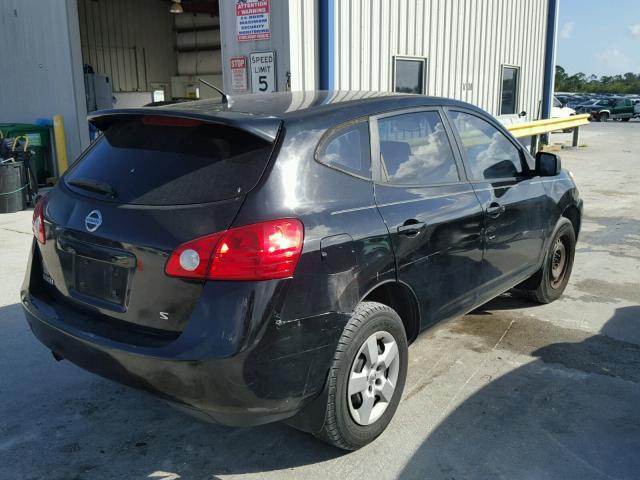 JN8AS58T28W016658 - 2008 NISSAN ROGUE S BLACK photo 4