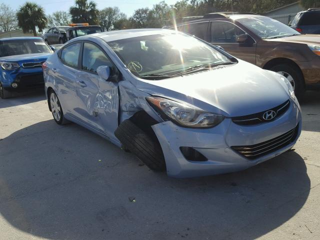 KMHDH4AE8CU368575 - 2012 HYUNDAI ELANTRA GL BLUE photo 1