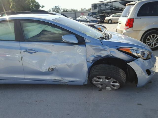 KMHDH4AE8CU368575 - 2012 HYUNDAI ELANTRA GL BLUE photo 9