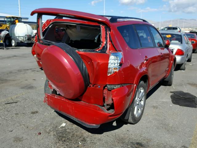 JTMZK32V665005338 - 2006 TOYOTA RAV4 SPORT RED photo 4