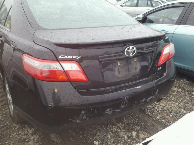 4T1BE46K27U727004 - 2007 TOYOTA CAMRY NEW BLACK photo 9