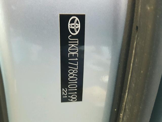 JTKDE177860101199 - 2006 TOYOTA SCION TC 蓝色 照片 10