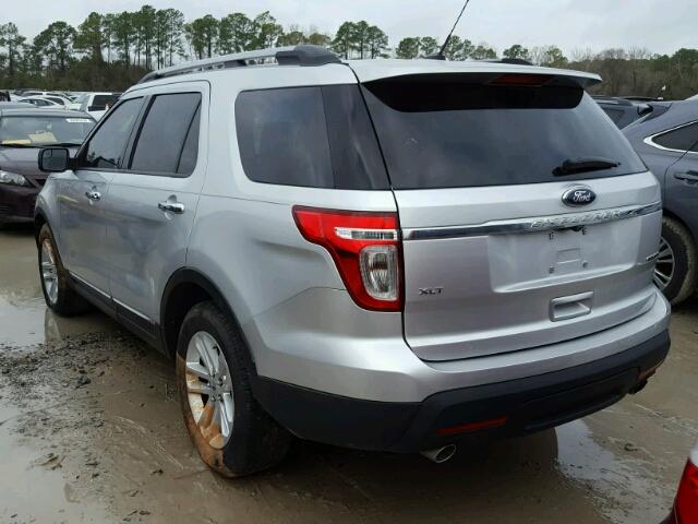 1FM5K7D89EGA48762 - 2014 FORD EXPLORER X SILVER photo 3