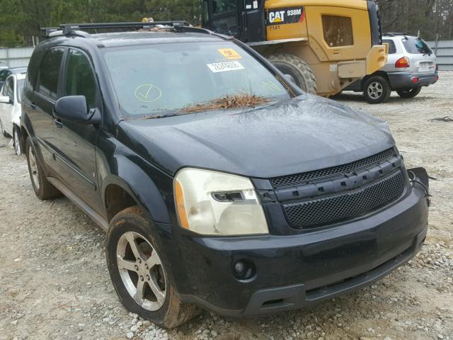 2CNDL63F876037063 - 2007 CHEVROLET EQUINOX LT BLACK photo 1