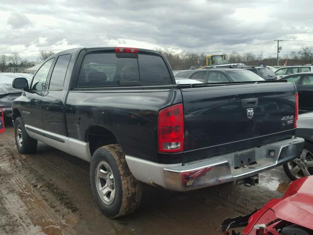 1D7HU18D35S211327 - 2005 DODGE RAM 1500 S BLACK photo 3