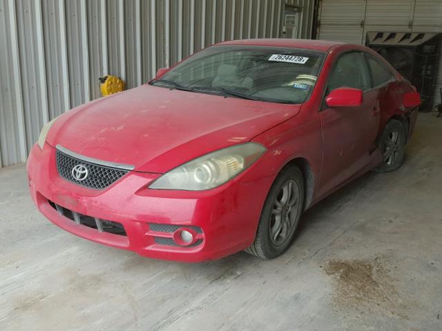 4T1CE30P27U753511 - 2007 TOYOTA CAMRY SOLA RED photo 2