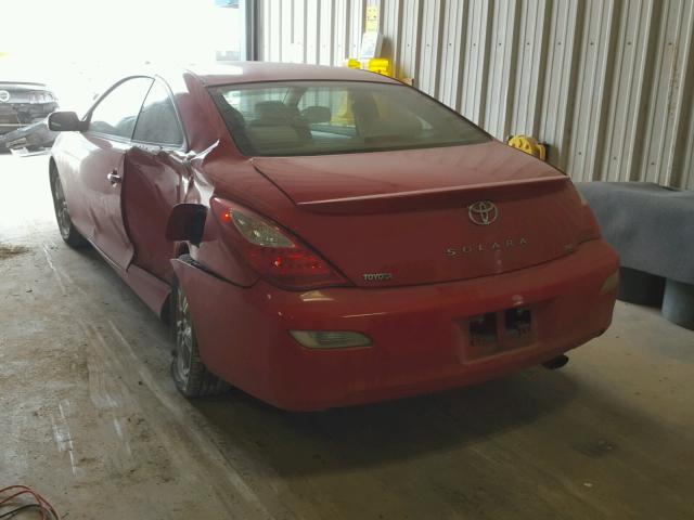 4T1CE30P27U753511 - 2007 TOYOTA CAMRY SOLA RED photo 3