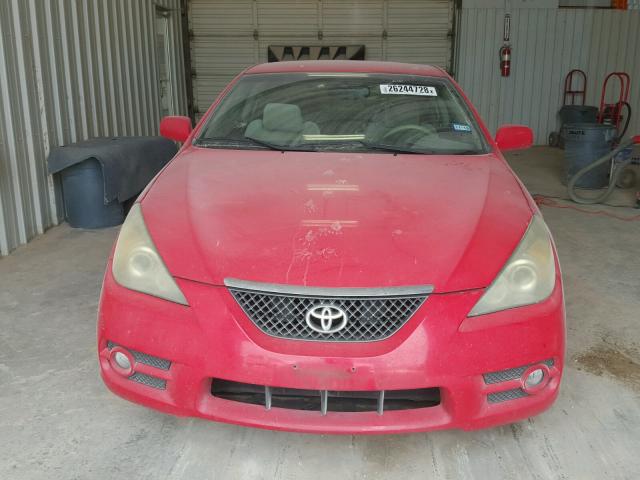 4T1CE30P27U753511 - 2007 TOYOTA CAMRY SOLA RED photo 9