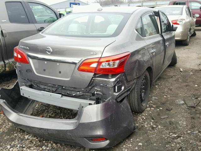 3N1AB7APXGY227928 - 2016 NISSAN SENTRA S CHARCOAL photo 4