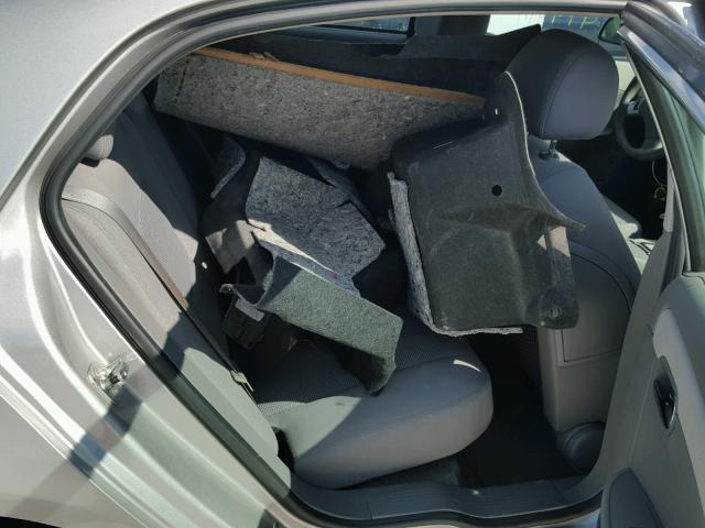 1G1ZG57B68F161431 - 2008 CHEVROLET MALIBU LS GRAY photo 6