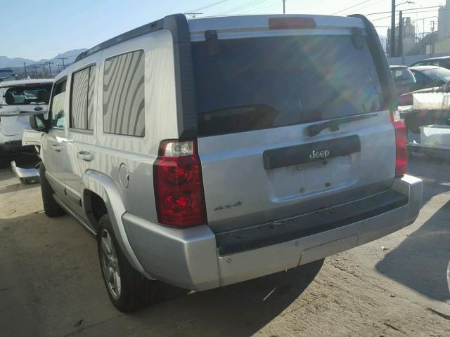 1J8HG48K37C611735 - 2007 JEEP COMMANDER SILVER photo 3