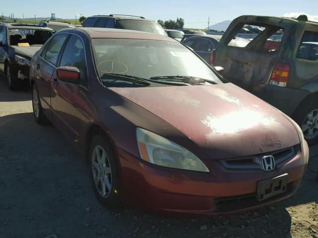 1HGCM66594A038822 - 2004 HONDA ACCORD EX MAROON photo 1