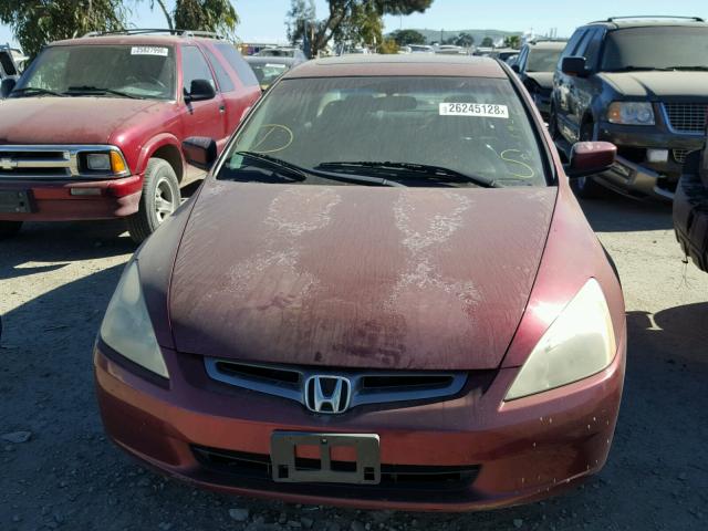 1HGCM66594A038822 - 2004 HONDA ACCORD EX MAROON photo 9