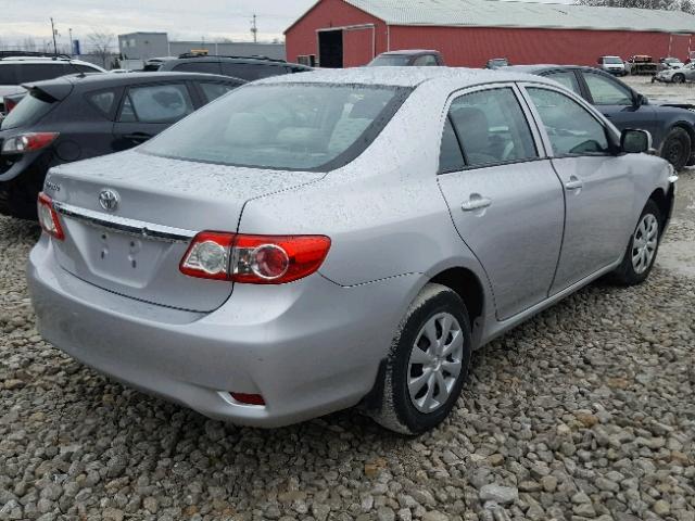 2T1BU4EEXCC850902 - 2012 TOYOTA COROLLA BA SILVER photo 4