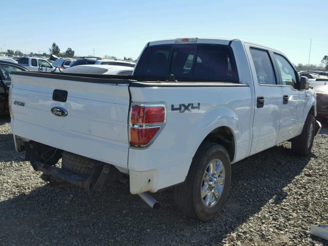 1FTEW1E86AFA60808 - 2010 FORD F150 SUPER WHITE photo 4