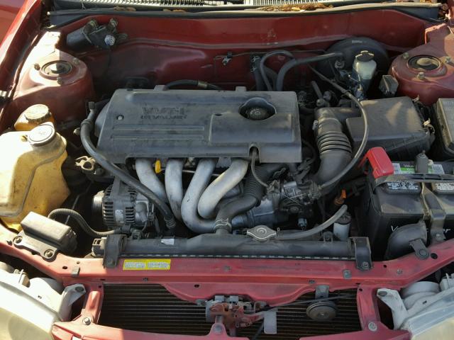 2T1BR12E62C526140 - 2002 TOYOTA COROLLA CE RED photo 7