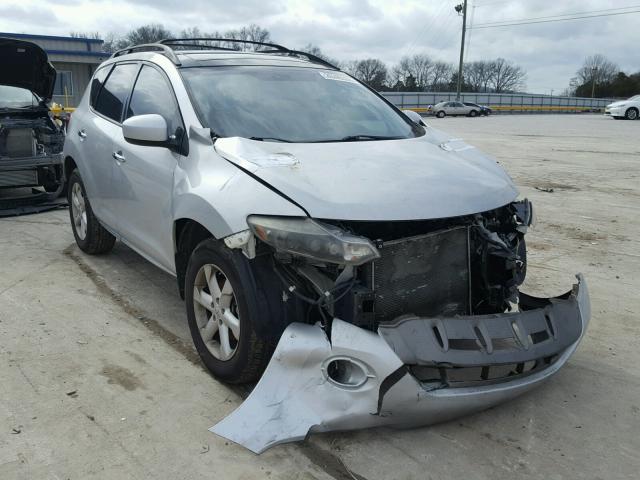 JN8AZ18W69W126788 - 2009 NISSAN MURANO S SILVER photo 1