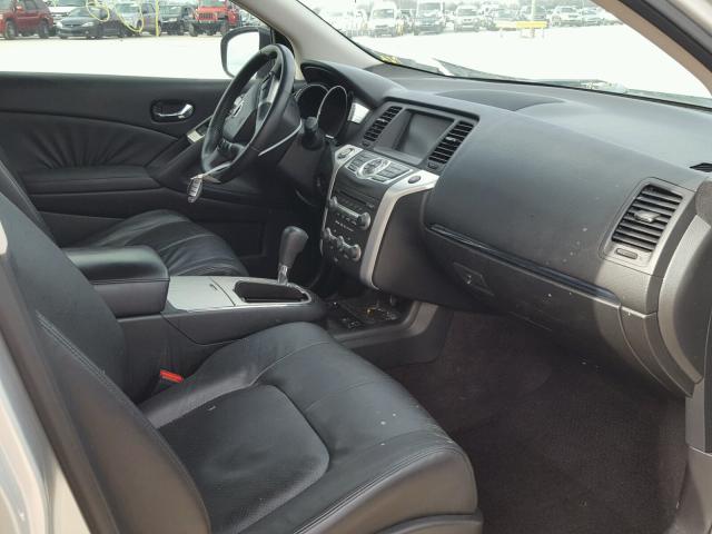 JN8AZ18W69W126788 - 2009 NISSAN MURANO S SILVER photo 5