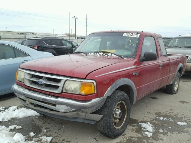 1FTCR15X8STA13689 - 1995 FORD RANGER SUP RED photo 2