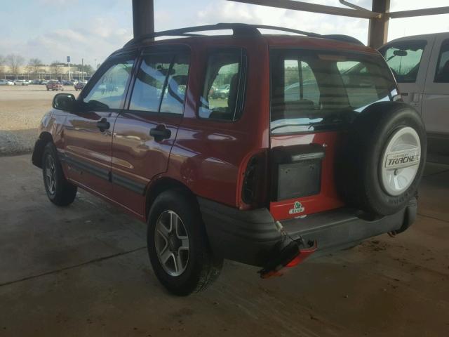 2CNBJ13C126949600 - 2002 CHEVROLET TRACKER RED photo 3