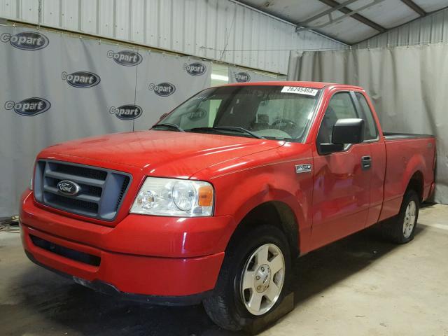 1FTRF12278KB54456 - 2008 FORD F150 RED photo 2
