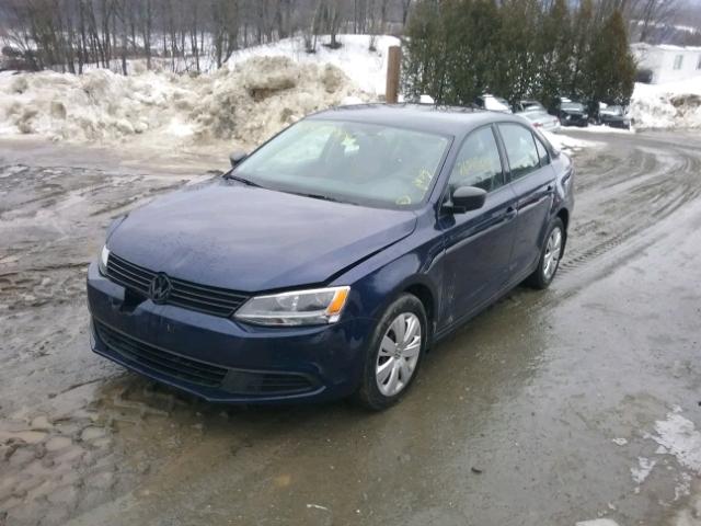 3VW2K7AJ9CM382188 - 2012 VOLKSWAGEN JETTA BASE 蓝色 照片 2