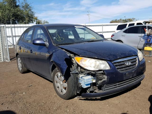 KMHDU46D18U367934 - 2008 HYUNDAI ELANTRA GL BLUE photo 1