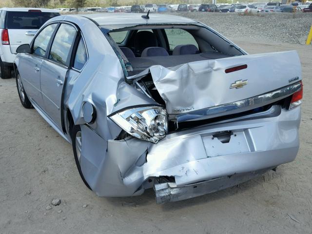 2G1WA5EK2A1226697 - 2010 CHEVROLET IMPALA LS SILVER photo 3