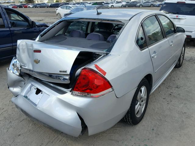 2G1WA5EK2A1226697 - 2010 CHEVROLET IMPALA LS SILVER photo 4