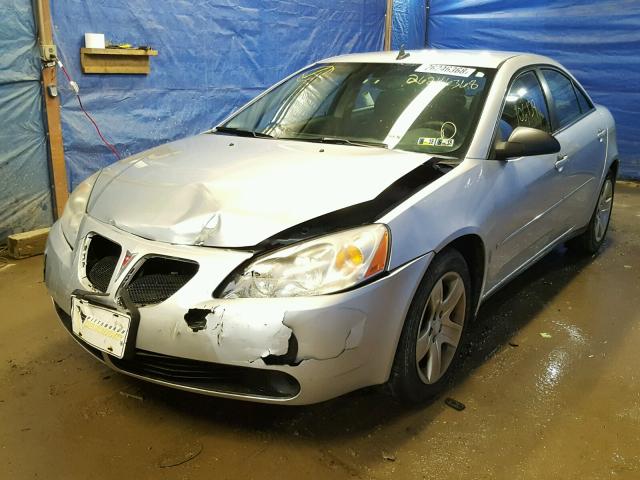 1G2ZG57B394134650 - 2009 PONTIAC G6 SILVER photo 2