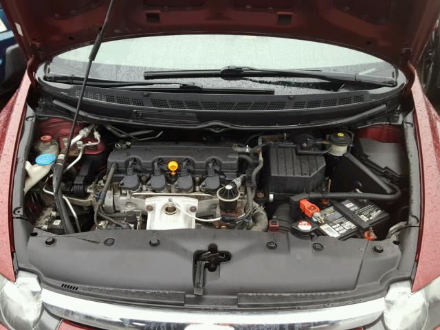 1HGFA16898L017014 - 2008 HONDA CIVIC EX ბურგუნდია ფოტო 7