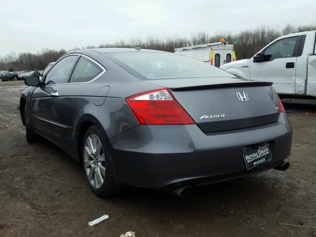 1HGCS22829A003898 - 2009 HONDA ACCORD EXL SILVER photo 3