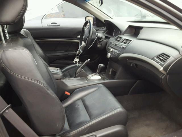 1HGCS22829A003898 - 2009 HONDA ACCORD EXL SILVER photo 5