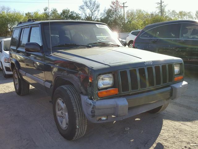 1J4FT48S51L540890 - 2001 JEEP CHEROKEE S GREEN photo 1