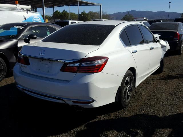 1HGCR2F32HA116887 - 2017 HONDA ACCORD LX WHITE photo 4