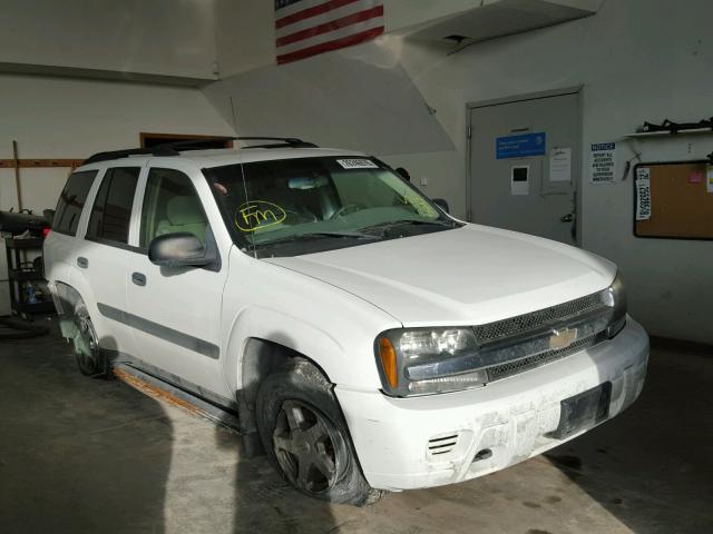 1GNDT13S552355681 - 2005 CHEVROLET TRAILBLAZE WHITE photo 1