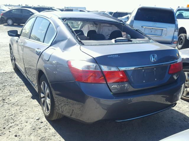 1HGCR2F30DA040564 - 2013 HONDA ACCORD LX CHARCOAL photo 3