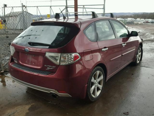 JF1GH6D66BG830314 - 2011 SUBARU IMPREZA OU BURGUNDY photo 4