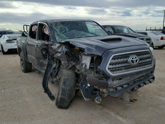 5TFCZ5AN1HX076419 - 2017 TOYOTA TACOMA DOU BLUE photo 1