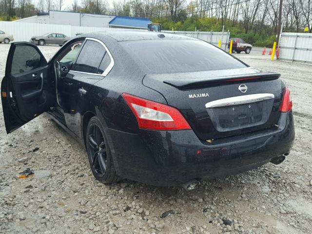 1N4AA51E59C810167 - 2009 NISSAN MAXIMA S BLACK photo 3