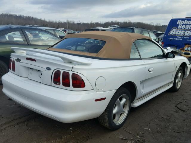 1FAFP4446WF167341 - 1998 FORD MUSTANG WHITE photo 4