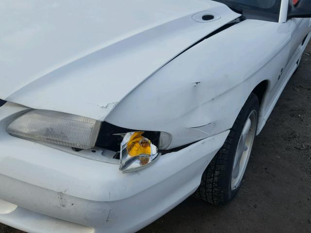 1FAFP4446WF167341 - 1998 FORD MUSTANG WHITE photo 9