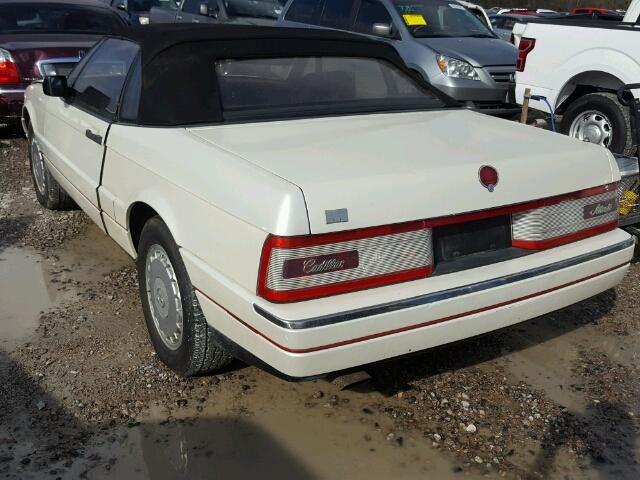 1G6VR318XKU100073 - 1989 CADILLAC ALLANTE WHITE photo 3