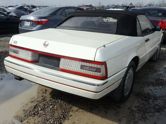 1G6VR318XKU100073 - 1989 CADILLAC ALLANTE WHITE photo 4