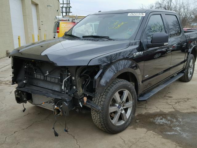 1FTEW1EP6FKD54117 - 2015 FORD F150 SUPER BLACK photo 2