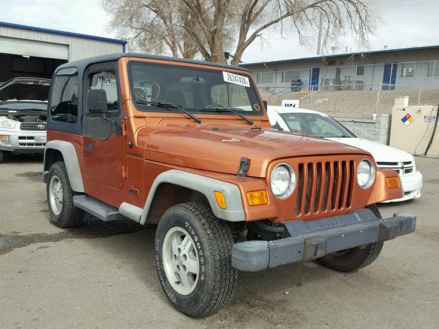 1J4FA29P51P368678 - 2001 JEEP WRANGLER / ORANGE photo 1