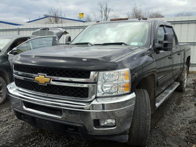 1GC1KXCG4BF243312 - 2011 CHEVROLET SILVERADO BLACK photo 2