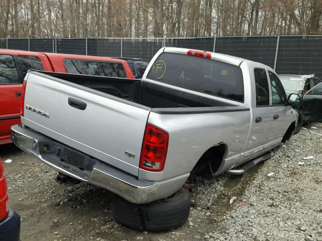 1D7HA18D24S695918 - 2004 DODGE RAM 1500 S SILVER photo 4